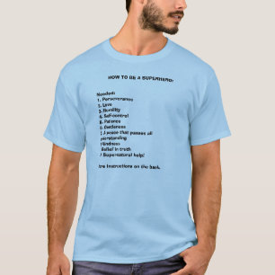CAMISETA COMO SER UM SUPER-HERÓI: