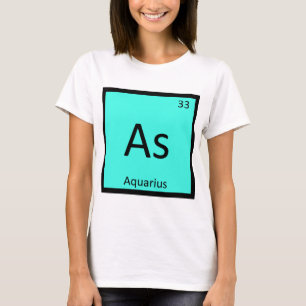 Camiseta Como - Tabela Periódica da Química do Zodíaco de A