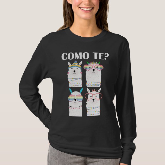 Camiseta Como Te Llama  Spanish Teacher Back To School (Frente)