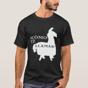 Camiseta Como Te Llamas Professora Estudante Espanhol