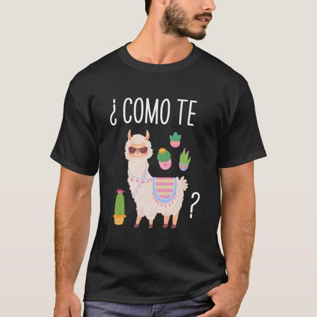 Camiseta Como Te Llamas Student Spanish Teacher Bilingual (Frente)