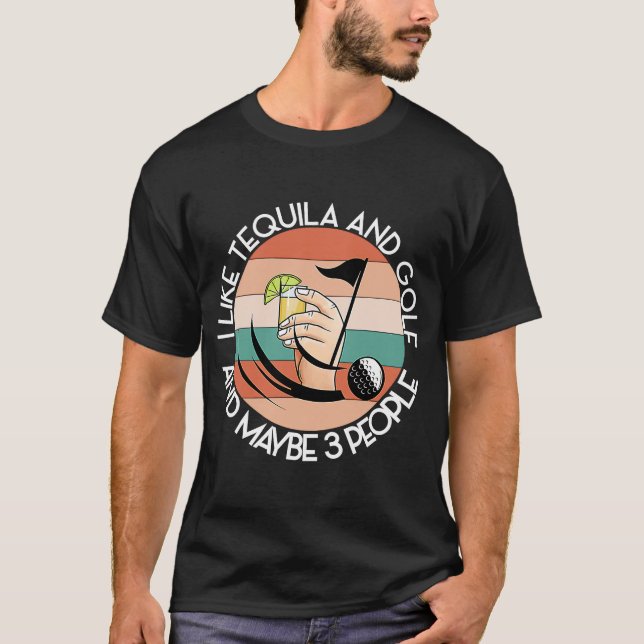 Camiseta COMO TEQUILA E GOLFE E TALVEZ 3 PESSOAS Dri Verde (Frente)