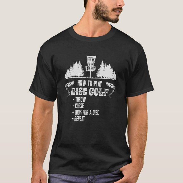 Camiseta Como Tocar Golf De Golfe Frisbee Em Disco Golf (Frente)