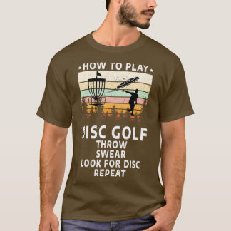 Camiseta Como Tocar O Golf Disco Engraçada Sobre O Golf