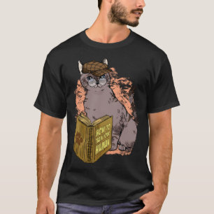 Camiseta Como treinar seu Livro Humano Gatos Homens Mulhere