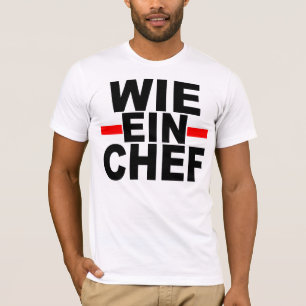 Camiseta COMO UM CHEFE: ALEMÃO. cozinheiro chefe do ein do