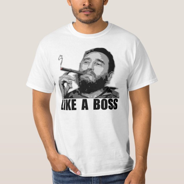 Camiseta Como um chefe - Fidel Castro (Frente)