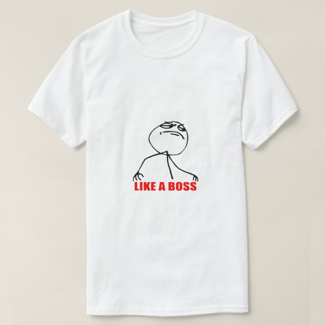 Camiseta Como um chefe meme (Frente do Design)