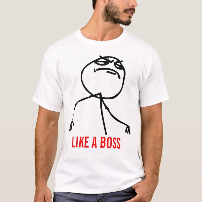 Camiseta Como um chefe meme (Frente)