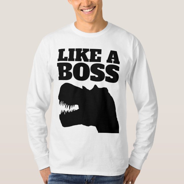 Camiseta COMO UM T-REX dinossauro CHEFE (Frente)