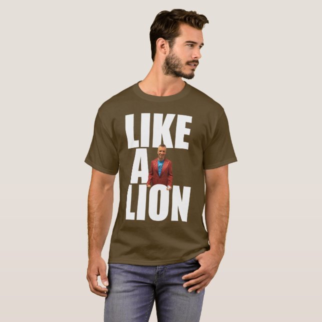 Camiseta Como um t-shirt do leão (Frente Completa)