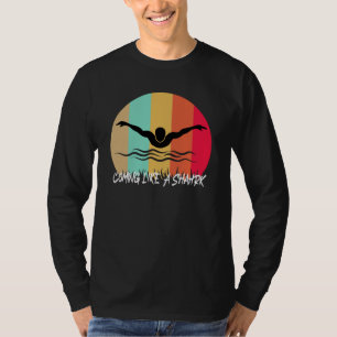 Camiseta Como Um Tubarão - Nadador Rápido