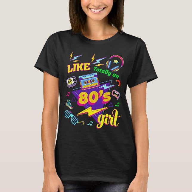 Camiseta Como uma anos 80 de volta para a anos 80 (Frente)