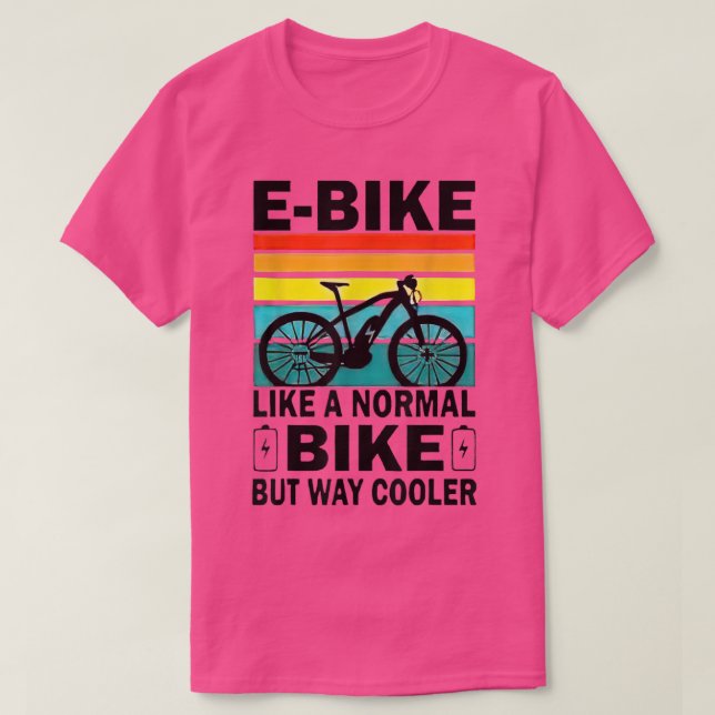 Camiseta Como Uma Bicicleta Normal Mas Muito Mais Fria (Frente do Design)