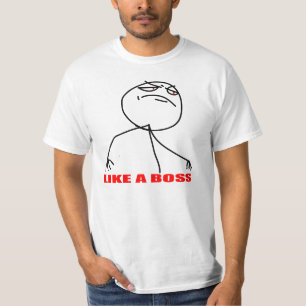 Camiseta Como uma cara do meme do chefe