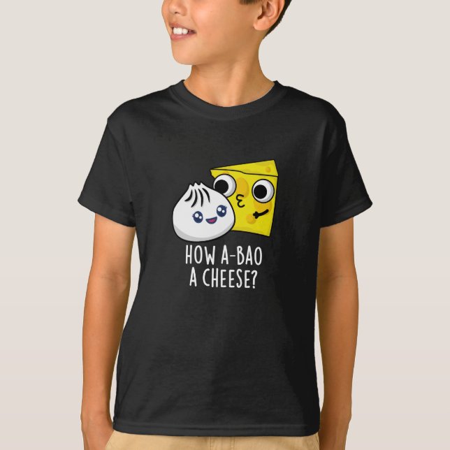 Camiseta Como uma Comida Engraçada de Queijo Pun Dark BG (Frente)