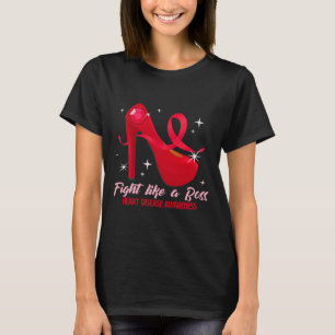 Camiseta Como Uma Consciência Da Doença Cardíaca Do Chefe