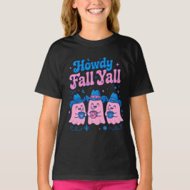 Camiseta Como vai, outono, pessoal, fantasmas de cowboy ros