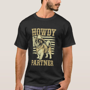 Camiseta Como vai parceiro cão cowboy Shih Tzu estilo ocide