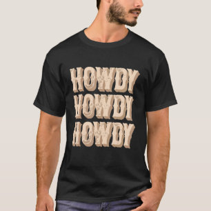 Camiseta Como vai Rodeio Ocidental País do Sul Mulheres Cow