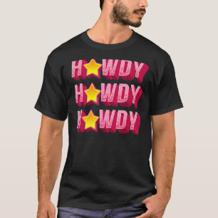 Camiseta Como vai Rodeio Ocidental País do Sul Mulheres Cow