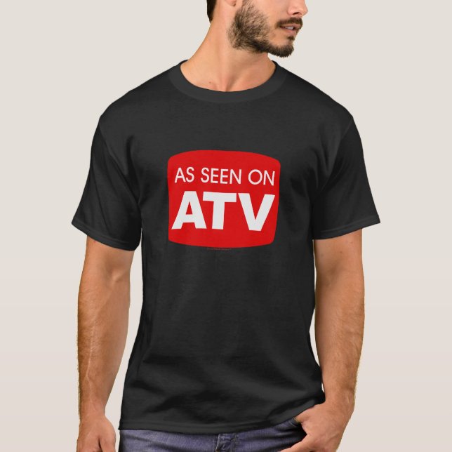 Camiseta Como visto em ATV (quadrilátero 4-Wheeler (Frente)
