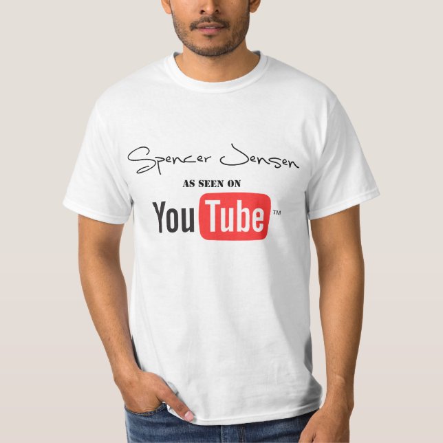 Camiseta Como visto em YouTube (Frente)