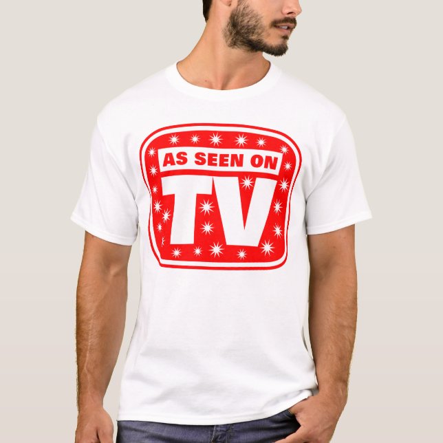 Camiseta Como visto na TV - CH 2 com estrelas de neve - per (Frente)