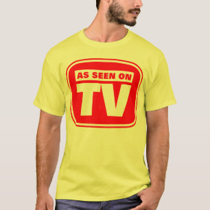 Camiseta Como visto na TV - personalizado