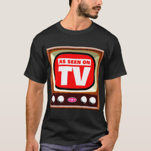 Camiseta Como visto na TV - TV retrô - Personalizado