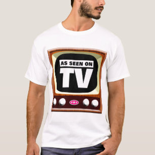Camiseta Como visto na TV - TV retrô - Personalizado