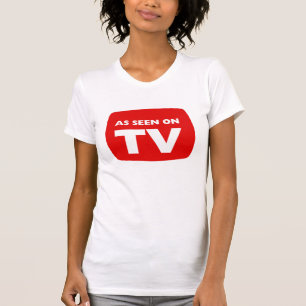 Camiseta Como visto no t-shirt da tevê