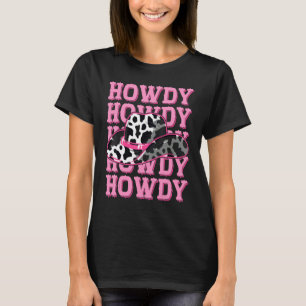 Camiseta COMO VOCÊ ESTÁ País Sul Ocidental Rosa Texas Vaca