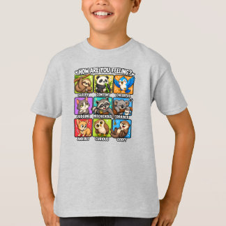 Camiseta Como Você Está Se Sentindo? Estados de Animais