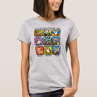 Camiseta Como Você Está Se Sentindo? Estados de Espírito do