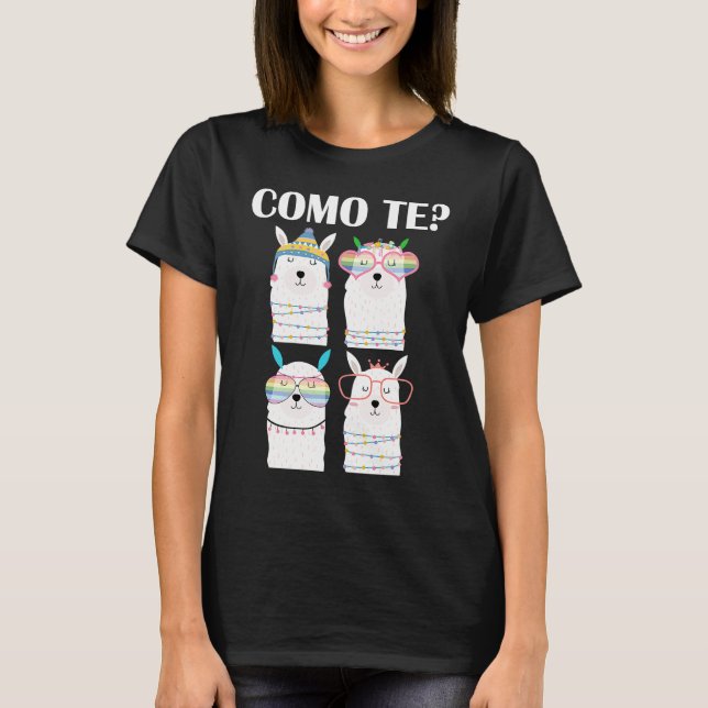 Camiseta Como Você Se Chama Professor De Espanhol Volta às  (Frente)