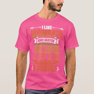 Camiseta Como Wombats E 3 Pessoas Marsupiais Austral