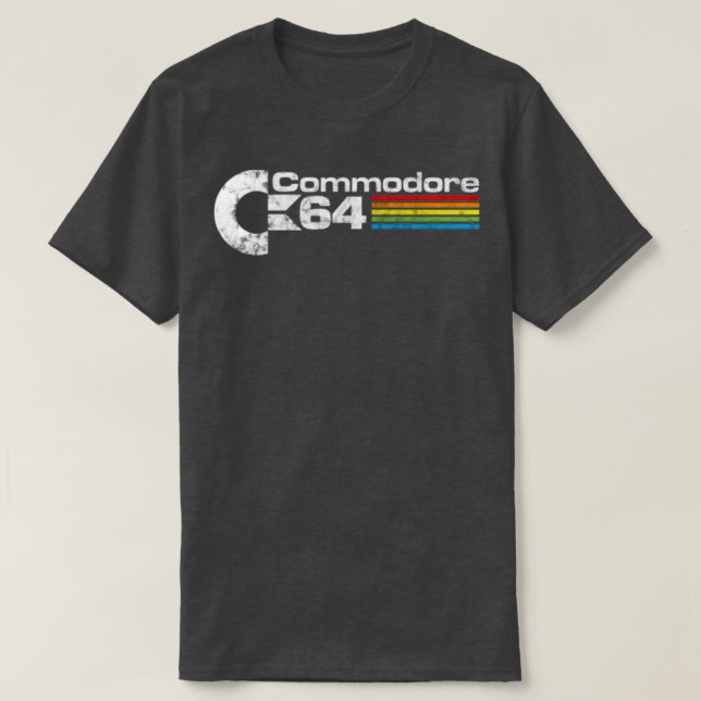 Camiseta COMODORE 64 Merchandise 1 (Frente do Design)