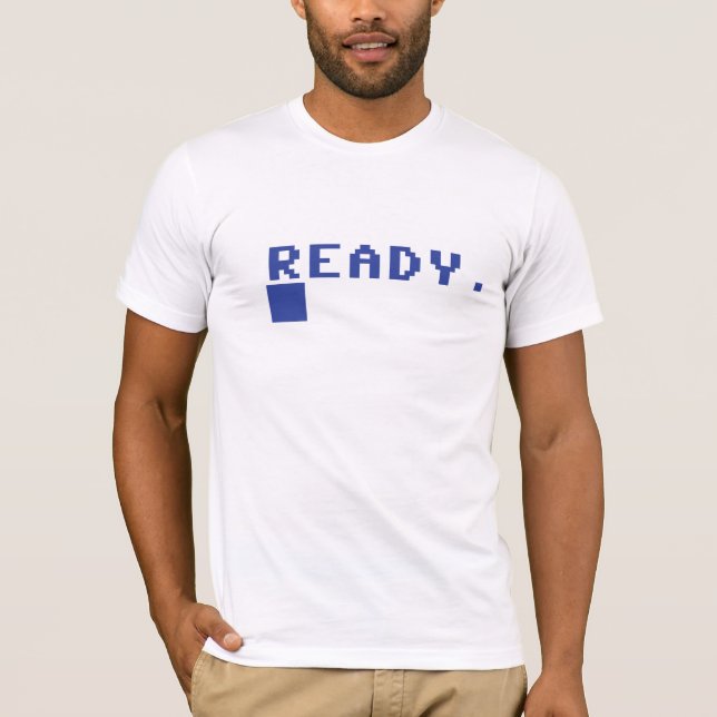 Camiseta Comodore 64 t-shirt Geeky - Ready prompt (Frente)