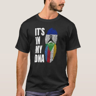 Camiseta Comoran E Basotho Mix DNA Heritage Flag