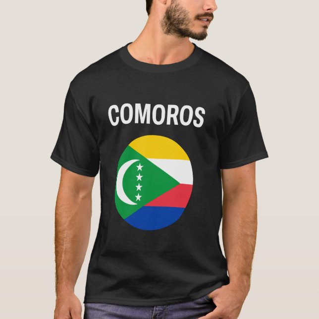 Camiseta Comores Flag Modern (Frente)