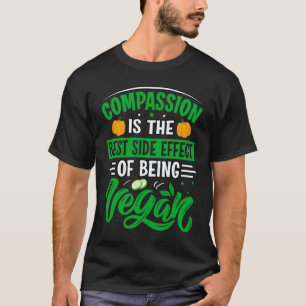 Camiseta Compaixão é o melhor efeito colateral de ser vegan