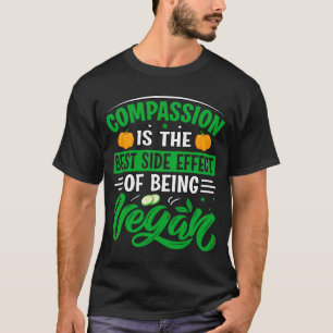 Camiseta Compaixão é o melhor efeito colateral de ser vegan