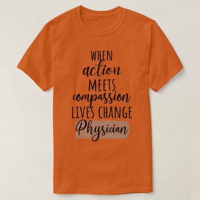 Camiseta Compaixão Médica (Frente do Design)