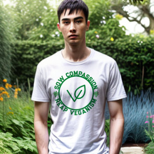 Camiseta Compaixão por Sow, Veganismo Reap - Vegan Ecológic