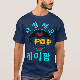Camiseta companheiro ♥ Ame o Na moda K-Pop básico T R¨ ♫ ♫