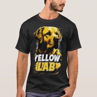 Camiseta Companheiro Confiável do Labrador Amarelo