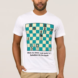 Camiseta Companheiro da xadrez em 1 t-shirt do