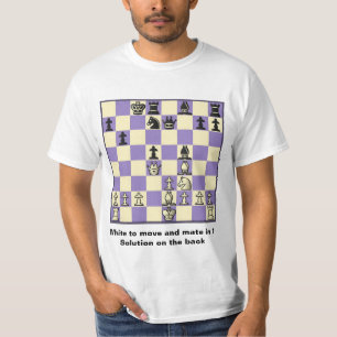 Camiseta Companheiro da xadrez em 1 t-shirt do valor do
