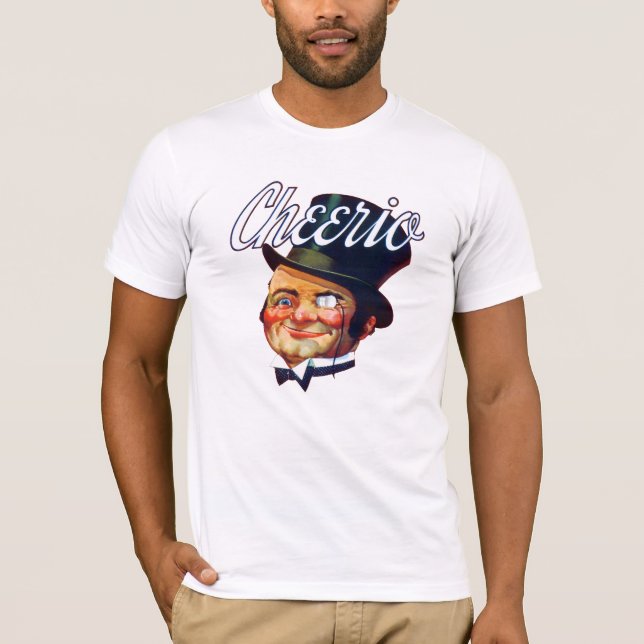 Camiseta Companheiro Dapper de Cheerio do vintage (Frente)